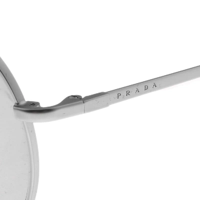 Shop Prada Linea Rossa Aviator Sunglasses Silver