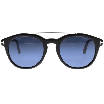 Shop Tom Ford Newman Sunglasses Black