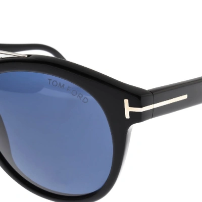 Shop Tom Ford Newman Sunglasses Black