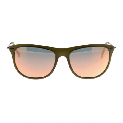 Shop Prada Linea Rossa Sport Sunglasses Green