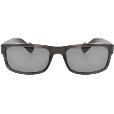 Shop Moncler Ml0114 Sunglasses Grey