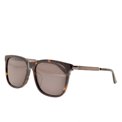 Shop Gucci Gg0078sk Sunglasses Brown