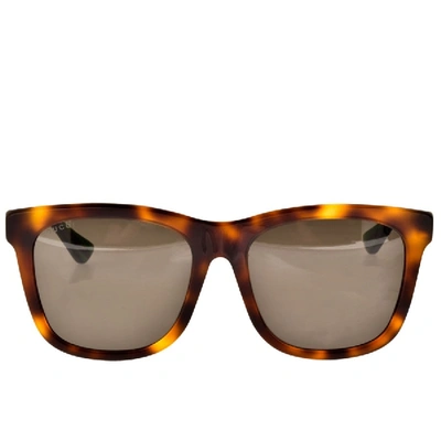 Shop Gucci Gg0057sk Sunglasses Brown