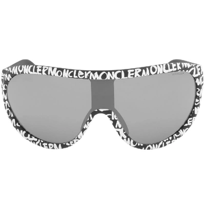 Shop Moncler Ml0106 Sunglasses Black