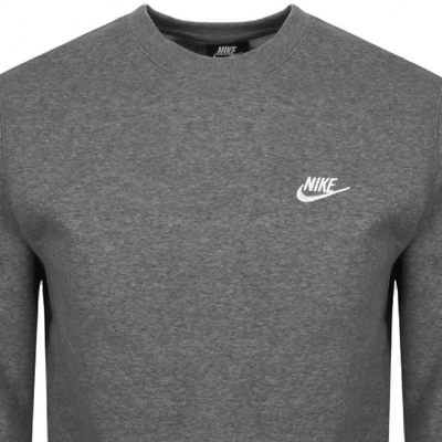 Shop Nike Crew Neck Club Sweatshirt Grey