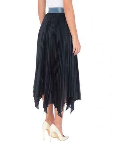 Shop Christian Dada 3/4 Length Skirts In Dark Blue