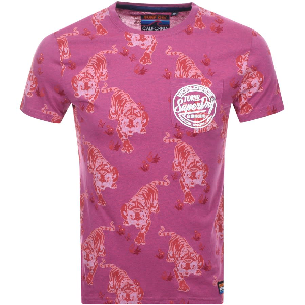 Superdry Ticket Type T Shirt Pink | ModeSens