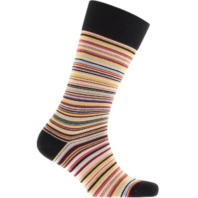 Shop Paul Smith Ps By  Socks And Card Holder Gift Set In Black