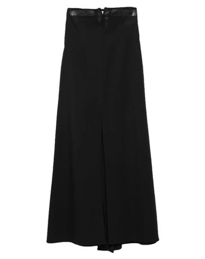 Shop Romeo Gigli Long Skirts In Black