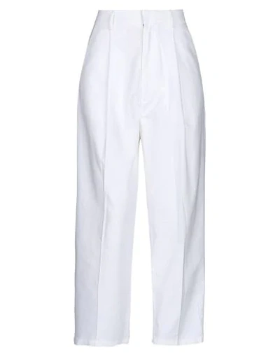 Shop Haikure Woman Pants White Size 25 Cotton