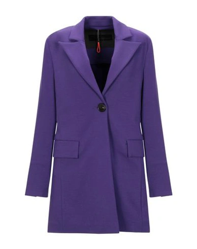 Shop Rrd Overcoats In Purple
