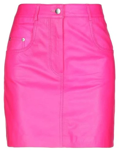 Shop Manokhi Mini Skirt In Fuchsia