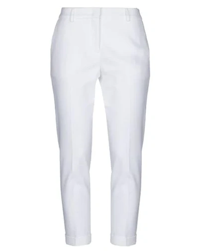 Shop Piazza Sempione Pants In White