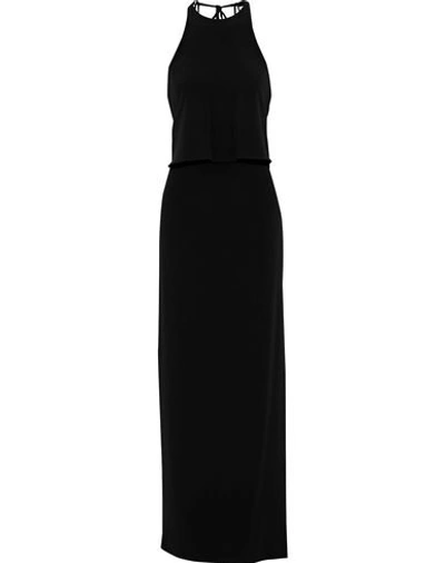 Shop Halston Heritage Long Dresses In Black
