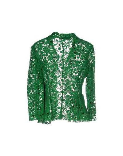 Shop Daniele Alessandrini Suit Jackets In Green