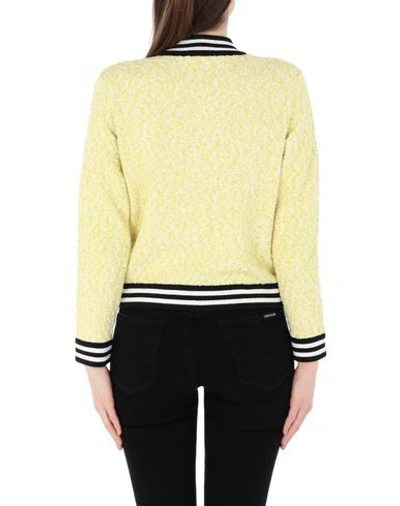 Shop Karl Lagerfeld Cardigans In Yellow