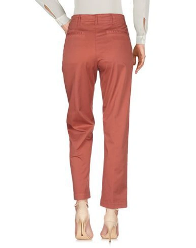 Shop Manuel Ritz Woman Pants Rust Size 2 Cotton, Elastane In Red