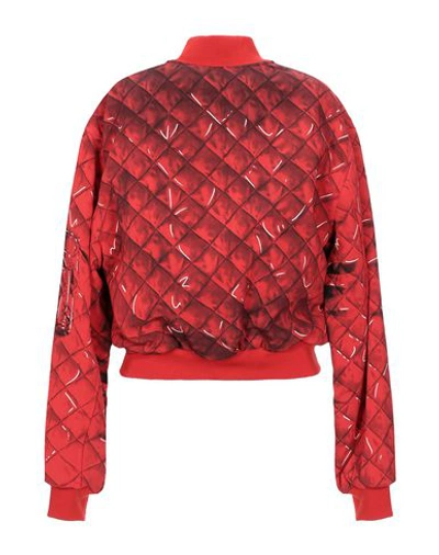 Shop Moschino Bomber In Red