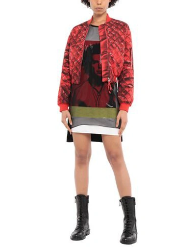 Shop Moschino Bomber In Red