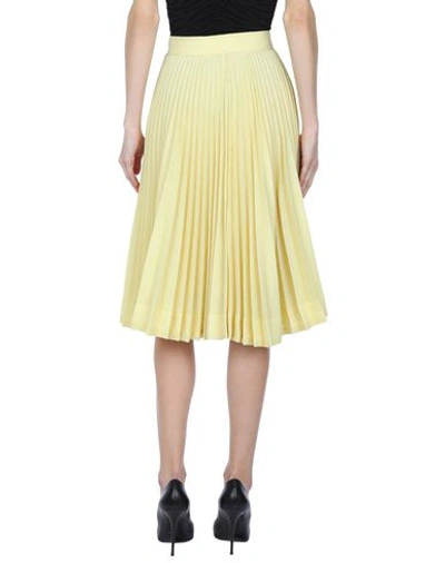 Shop Calvin Klein 205w39nyc Woman Midi Skirt Yellow Size 2 Polyester