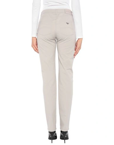 Shop Emporio Armani Woman Pants Light Grey Size 35 Cotton, Polyester, Elastane