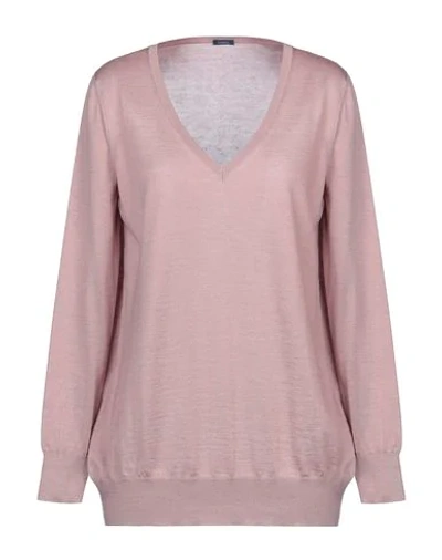 Shop Malo Cashmere Blend In Pale Pink