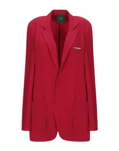 Shop Jejia Sartorial Jacket In Red