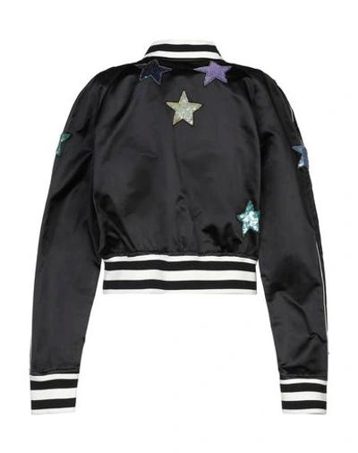 Shop Valentino Bomber In Black