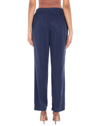 Shop Woolrich Woman Pants Midnight Blue Size M Lyocell