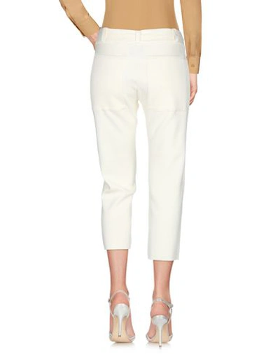 Shop Jejia Woman Cropped Pants White Size 6 Cotton