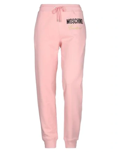Shop Moschino Casual Pants In Pink