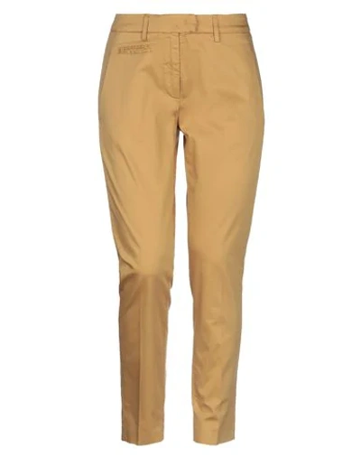 Shop Dondup Woman Pants Ocher Size 26 Cotton, Elastane In Yellow