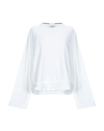 Shop Jijil Woman Sweatshirt White Size 2 Cotton