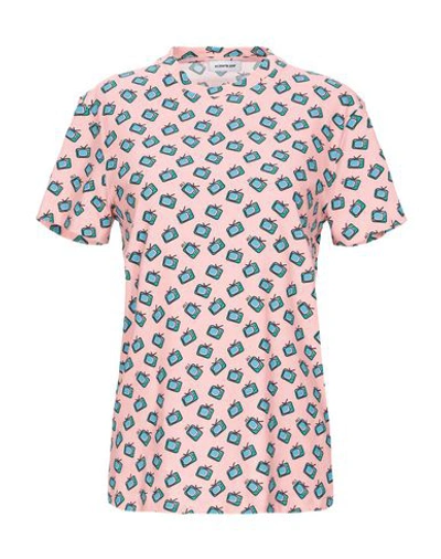 Shop Au Jour Le Jour T-shirts In Pink