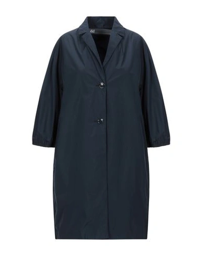 Shop Add Overcoats In Dark Blue