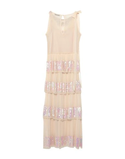 Shop Twinset Woman Maxi Dress Blush Size 10 Polyester In Pink