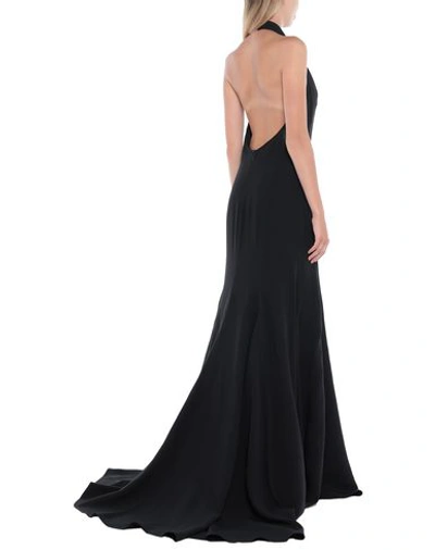 Shop Stella Mccartney Woman Long Dress Black Size 6-8 Viscose, Acetate, Elastane