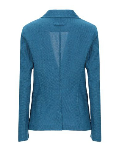 Shop T-jacket By Tonello Suit Jackets In Bright Blue