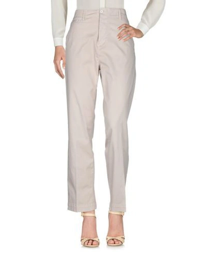 Shop Manuel Ritz Woman Pants Beige Size 4 Cotton, Elastane