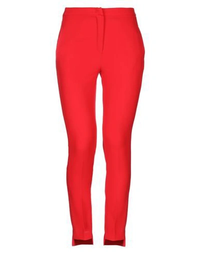 Shop Kaos Woman Pants Red Size 12 Polyester, Elastane