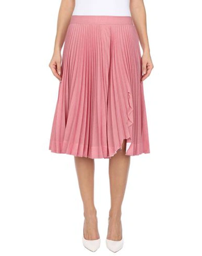 Shop Calvin Klein 205w39nyc Woman Midi Skirt Pink Size 0 Polyester