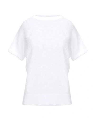 Shop Slowear Zanone Woman Sweater White Size S Cotton