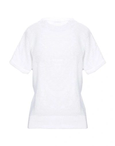 Shop Slowear Zanone Woman Sweater White Size S Cotton
