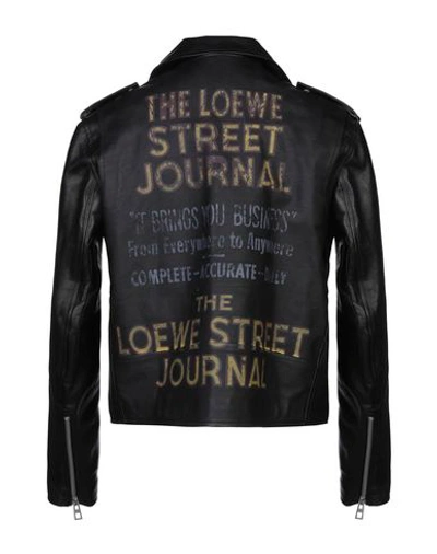Shop Loewe Biker Jacket In Black