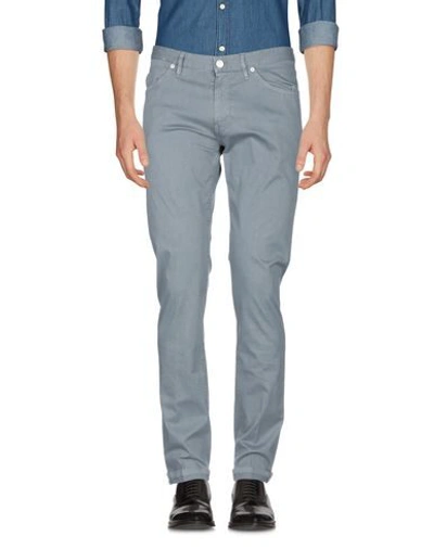 Shop Pt05 Pt Torino Man Pants Grey Size 40 Cotton, Elastane