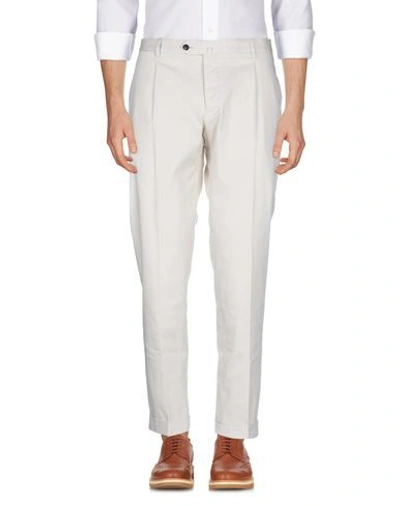 Shop Briglia 1949 Man Pants Ivory Size 36 Cotton, Elastane In White