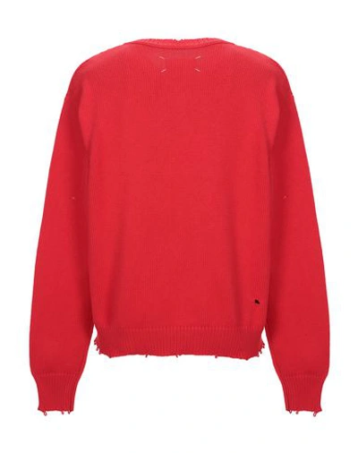 Shop Maison Margiela Sweaters In Red