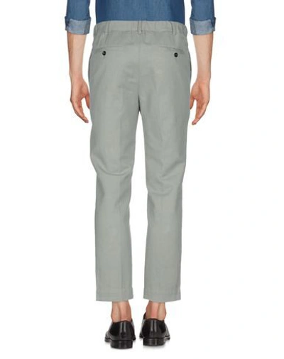 Shop Mauro Grifoni Grifoni Man Pants Light Green Size 28 Cotton, Flax