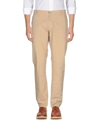 Grey Daniele Alessandrini Casual Pants In Beige