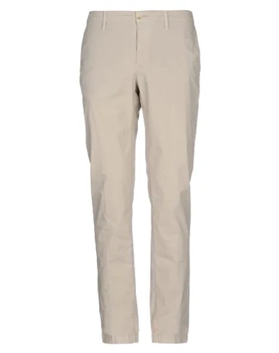 Shop Cruna Man Pants Beige Size 30 Cotton, Elastane
